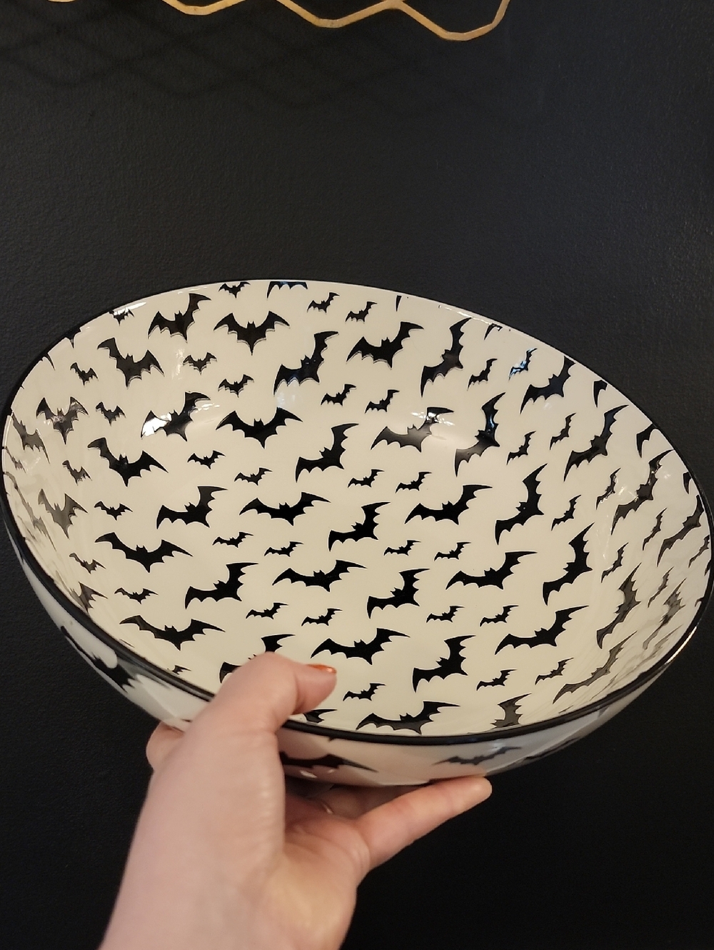 Coco + Lola Bats 12" Large Serving Bowl Dish Platter